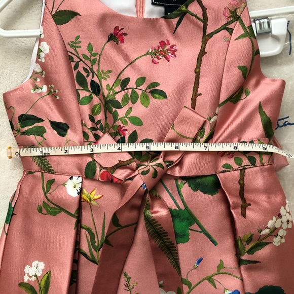 Oscar De La Renta Botanical Dress - Toddler Size 2 - Picture 4 of 5